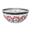 Polish Pottery 7.75" Bowl (Floral Symmetry) | M085T-DH18 at PolishPotteryOutlet.com