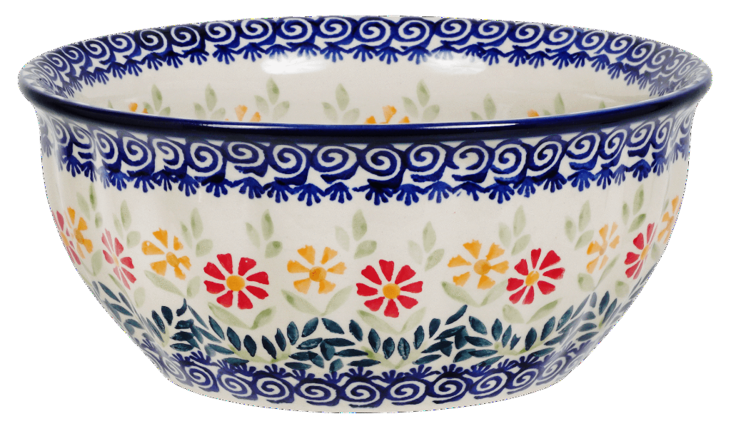 Bowl, Round, 7.75" in "Flower Power" by Manufaktura | M085T-JS14