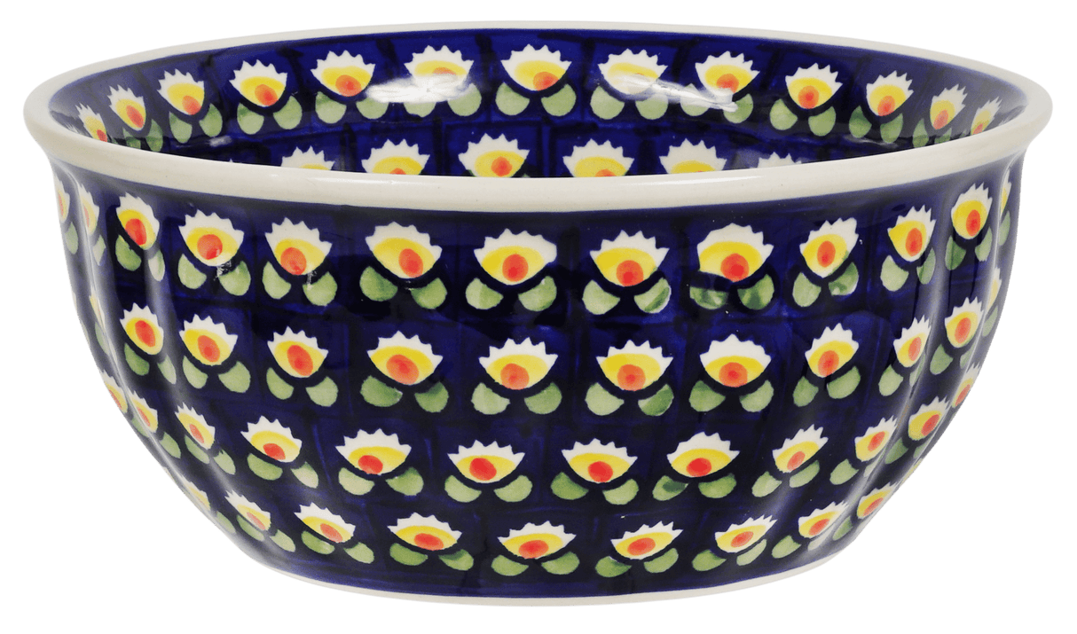 Bowl, Round, 7.75" in "Tulip Azul" by Manufaktura | M085T-LW