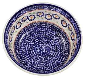Polish Pottery 7.75" Bowl (Mums the Word) | M085T-P178 Additional Image at PolishPotteryOutlet.com