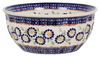 Polish Pottery 7.75" Bowl (Mums the Word) | M085T-P178 at PolishPotteryOutlet.com