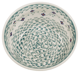 Bowl, Round, 7.75" in "Woven Pansies" by Manufaktura | M085T-RV