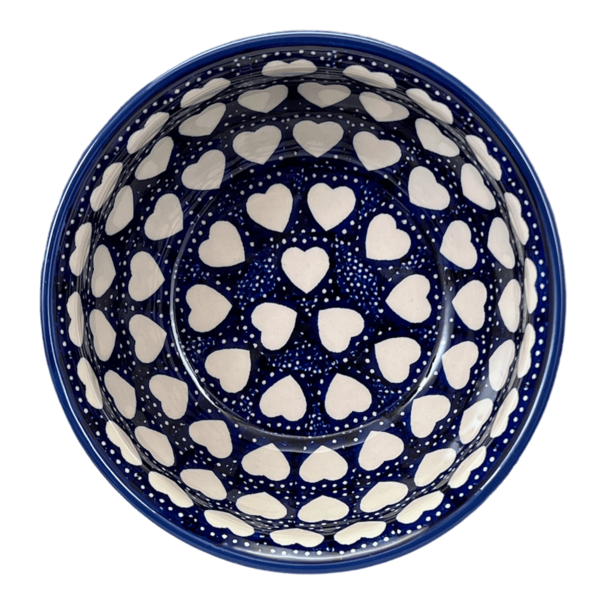 Bowl, Round, 7.75" in "Sea of Hearts" by Manufaktura | M085T-SEA