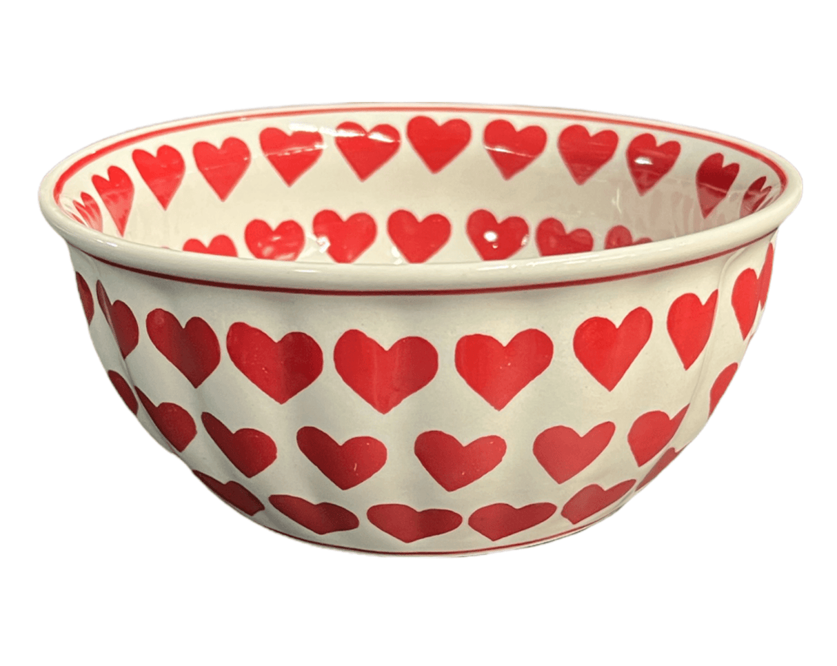 Bowl, Round, 7.75" in "Whole Hearted Red" by Manufaktura | M085T-SEDC