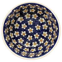 A picture of a Polish Pottery 7.75" Bowl (Paperwhites) | M085T-TJP as shown at PolishPotteryOutlet.com/products/7-75-bowl-paperwhites-m085t-tjp