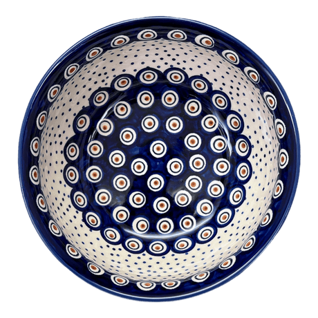 Bowl, Round, 7.75" in "Peacock Dot" by Manufaktura | M085U-54K