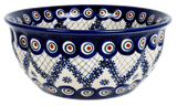 Bowl, Round, 7.75" in "Fancy Peacock" by Manufaktura | M085U-54R