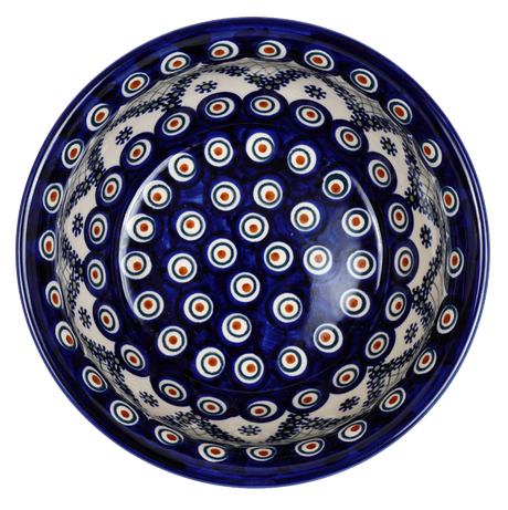 Bowl, Round, 7.75" in "Fancy Peacock" by Manufaktura | M085U-54R