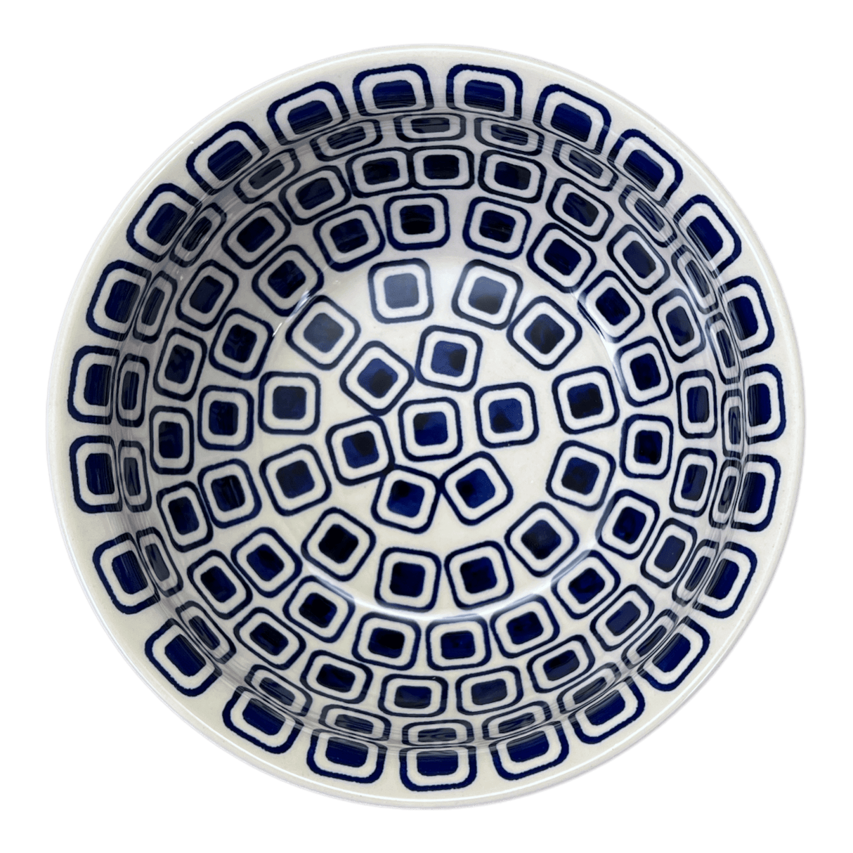 Bowl, Round, 7.75" in "Navy Retro" by Manufaktura | M085U-601A