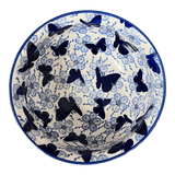 Bowl, Round, 7.75" in "Blue Butterfly" by Manufaktura | M085U-AS58