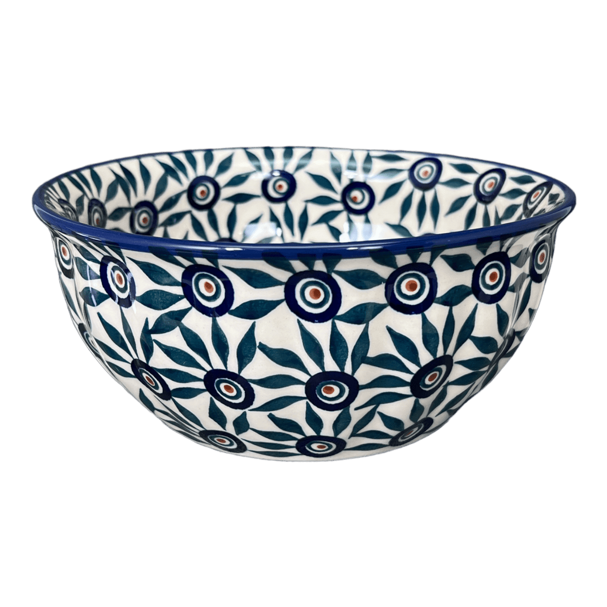 Bowl, Round, 7.75" in "Peacock Parade" by Manufaktura | M085U-AS60