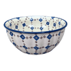 Polish Pottery 7.75" Bowl (Diamond Quilt) | M085U-AS67 at PolishPotteryOutlet.com