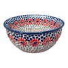 Polish Pottery 7.75" Bowl (Falling Petals) | M085U-AS72 at PolishPotteryOutlet.com