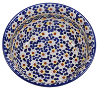 A picture of a Polish Pottery 7.75" Bowl (Kaleidoscope) | M085U-ASR as shown at PolishPotteryOutlet.com/products/775-bowls-kaleidoscope