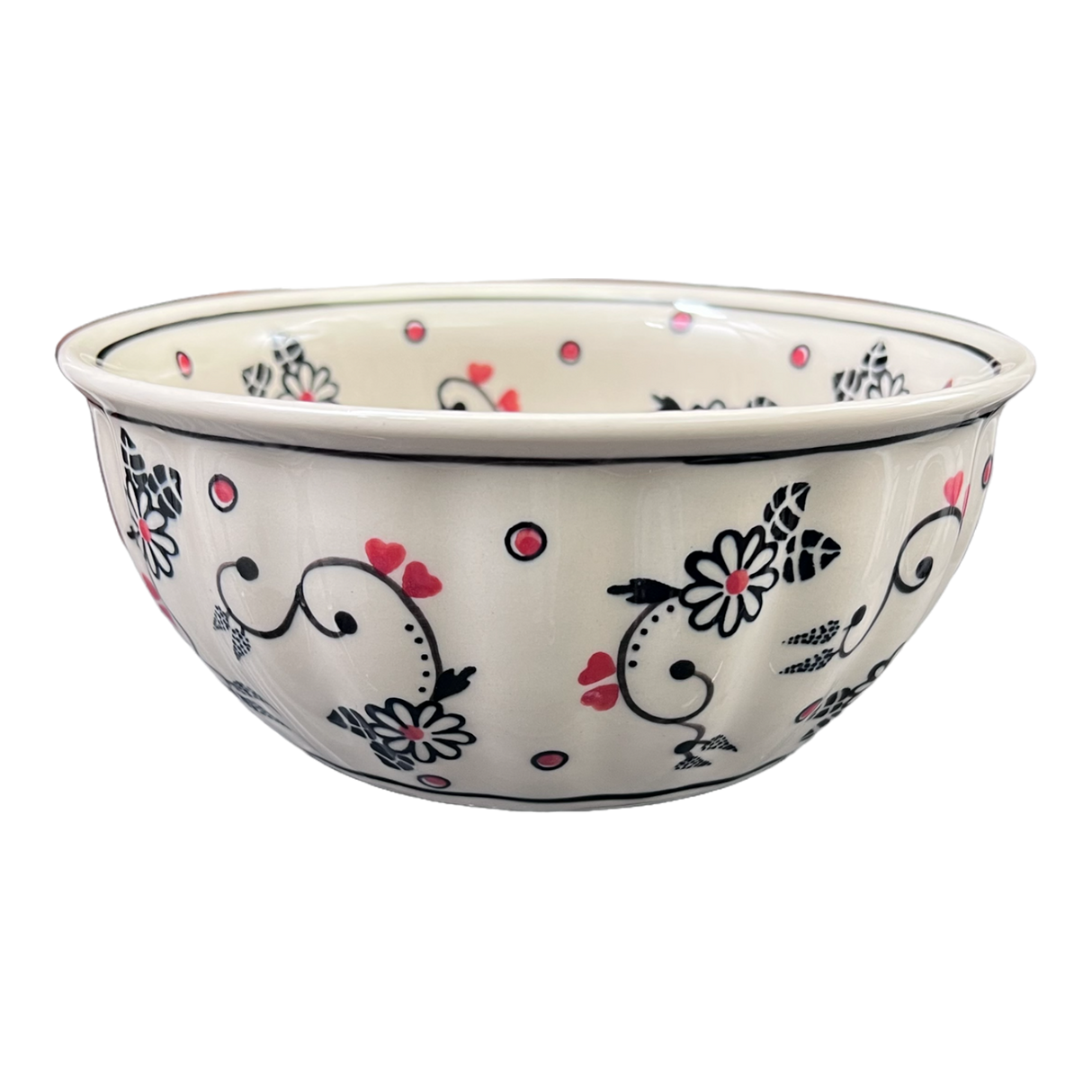 Bowl, Round, 7.75" in "Night Garden" by Manufaktura | M085U-BL02