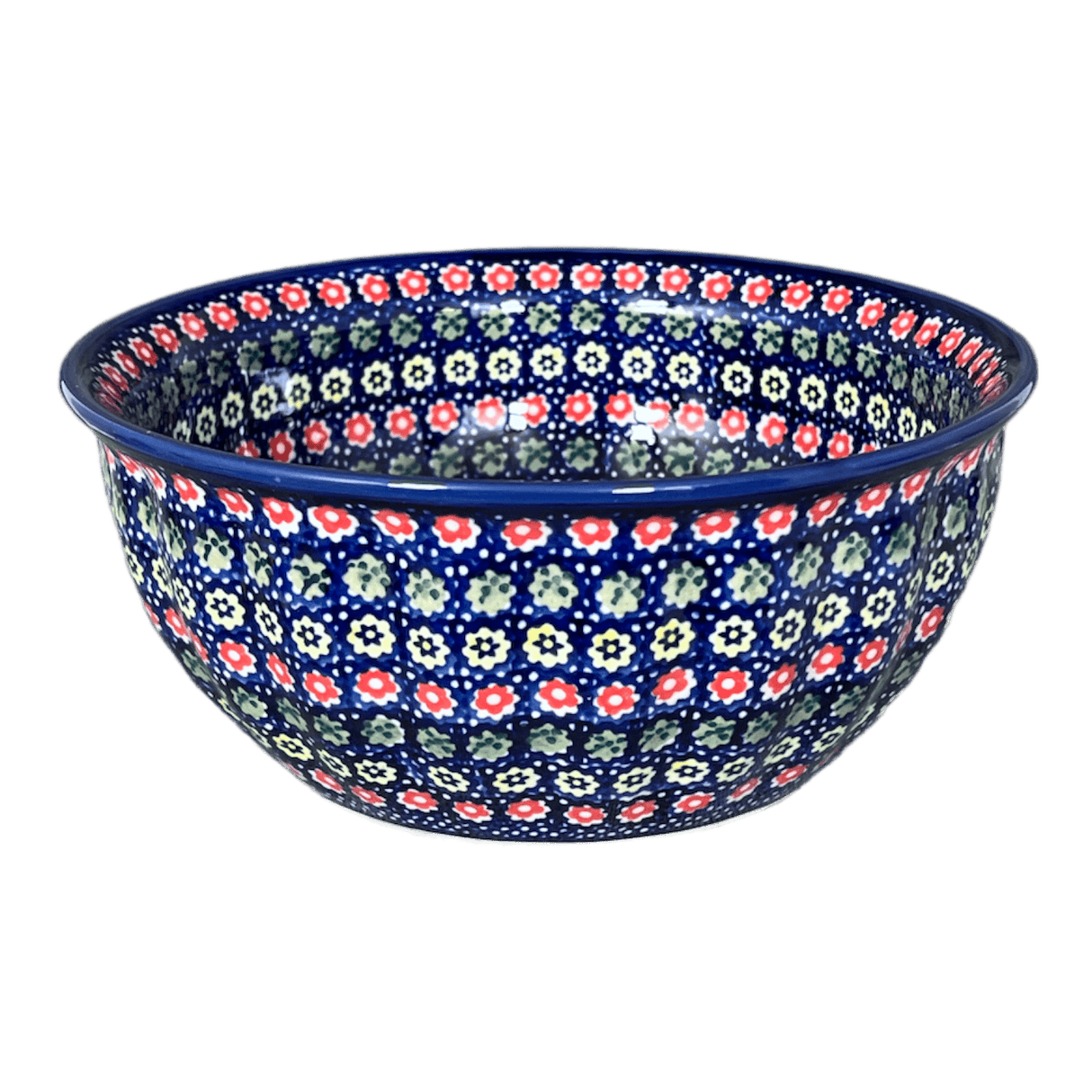 Bowl, Round, 7.75" in "Rings of Flowers" by Manufaktura | M085U-DH17