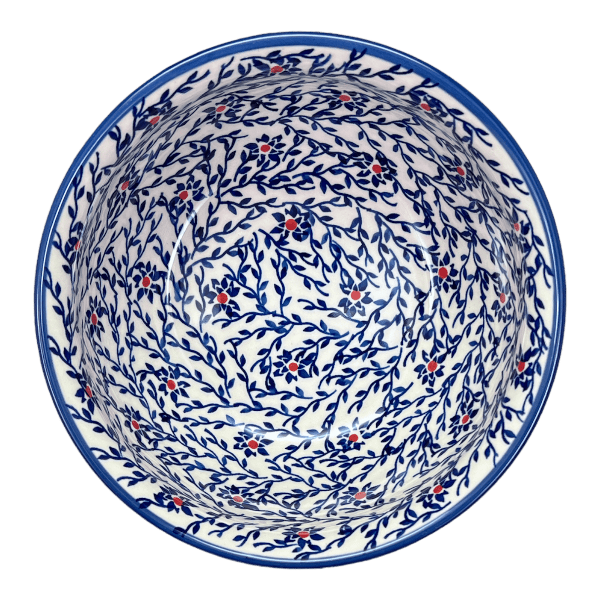 Bowl, Round, 7.75" in "Blue Canopy" by Manufaktura | M085U-IS04