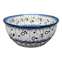 A picture of a Polish Pottery 7.75" Bowl (Bubble Blast) | M085U-IZ23 as shown at PolishPotteryOutlet.com/products/7-75-bowl-bubble-blast-m085u-iz23