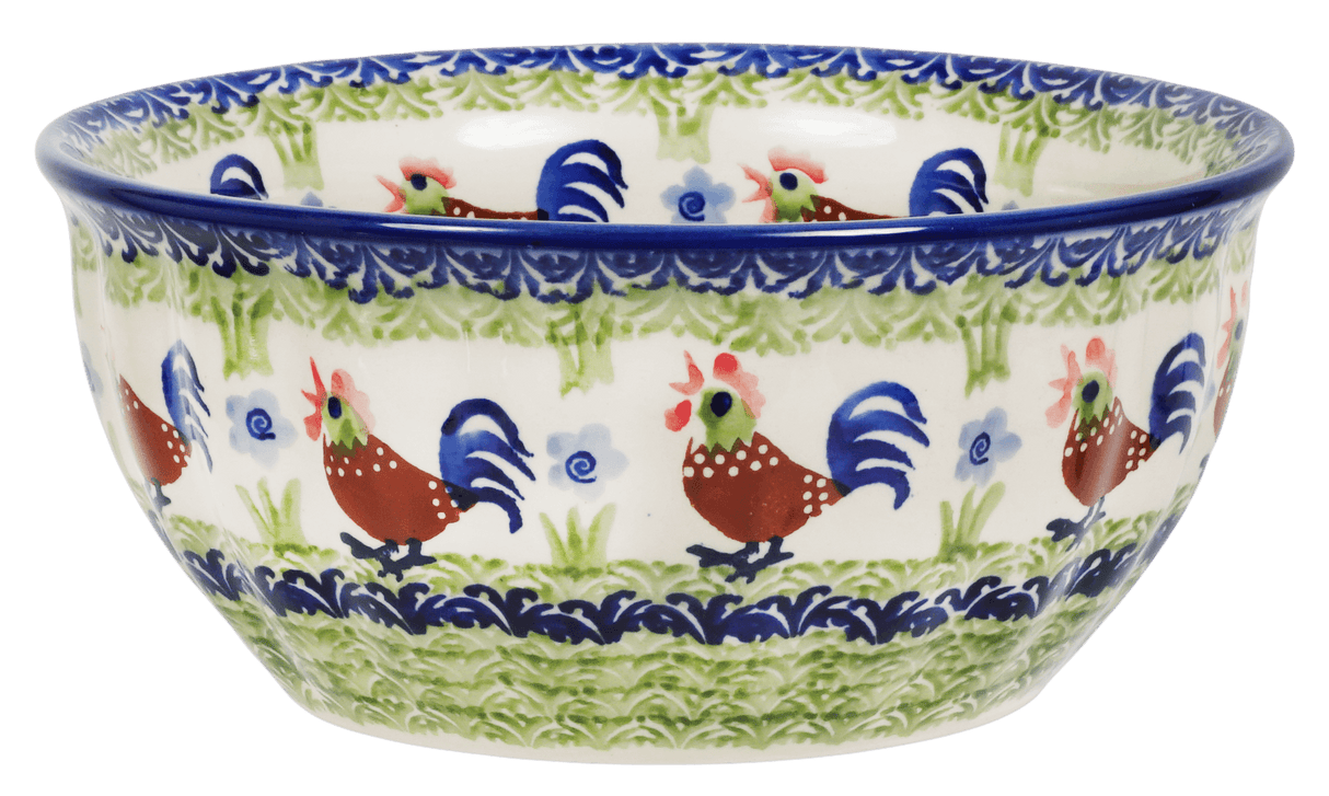 Bowl, Round, 7.75" in "Chicken Dance" by Manufaktura | M085U-P320