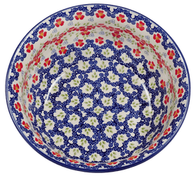 Polish Pottery 7.75" Bowl (Ring Around the Rosie) | M085U-P321 Additional Image at PolishPotteryOutlet.com