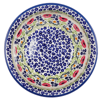A picture of a Polish Pottery 7.75" Bowl (Poppy Parade) | M085U-P341 as shown at PolishPotteryOutlet.com/products/775-bowls-poppy-parade