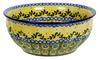 Polish Pottery 9" Bowl (Sunnyside Up) | M086S-GAJ at PolishPotteryOutlet.com