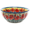 Polish Pottery 9" Bowl (Poppies in Bloom) | M086S-JZ34 at PolishPotteryOutlet.com