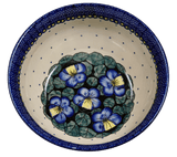 Bowl, Round, 9" Bowl in "Pansies" by Manufaktura | M086S-JZB