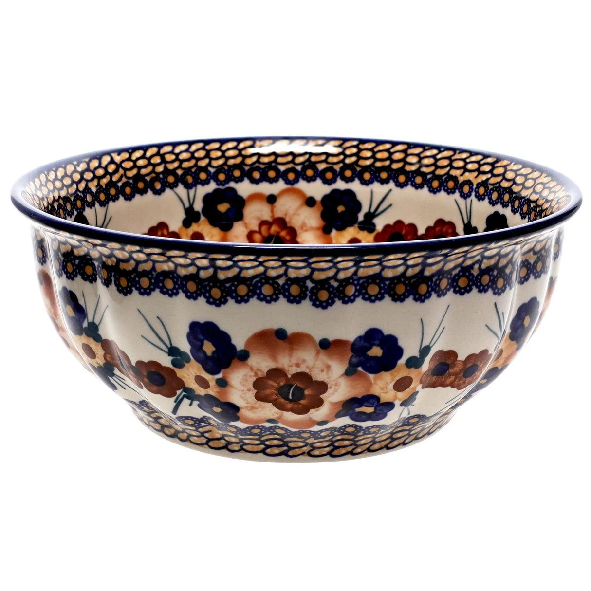 Bowl, Round, 9" Bowl in "Bouquet in a Basket" by Manufaktura | M086S-JZK