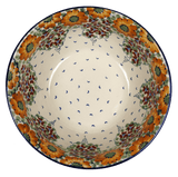 Bowl, Round, 9" Bowl in "Autumn Harvest" by Manufaktura | M086S-LB