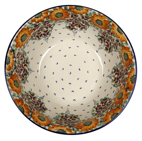 Bowl, Round, 9" Bowl in "Autumn Harvest" by Manufaktura | M086S-LB