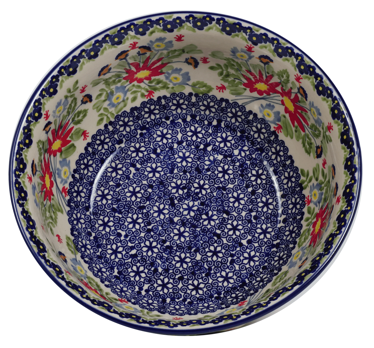 Bowl, Round, 9" Bowl in "Floral Fantasy" by Manufaktura | M086S-P260