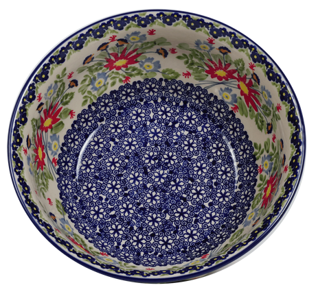 Bowl, Round, 9" Bowl in "Floral Fantasy" by Manufaktura | M086S-P260