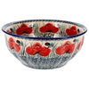 Polish Pottery 9" Bowl (Poppy Paradise) | M086S-PD01 at PolishPotteryOutlet.com