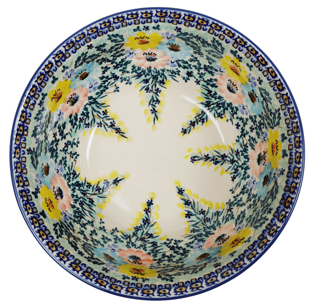 Bowl, Round, 9" Bowl in "Brilliant Garland" by Manufaktura | M086S-WK79