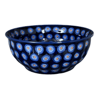A picture of a Polish Pottery 9" Bowl (Harvest Moon) | M086S-ZP01 as shown at PolishPotteryOutlet.com/products/9-bowl-harvest-moon-m086s-zp01