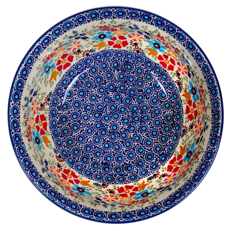 Bowl, Round, 9" Bowl in "Festive Flowers" by Manufaktura | M086S-IZ16