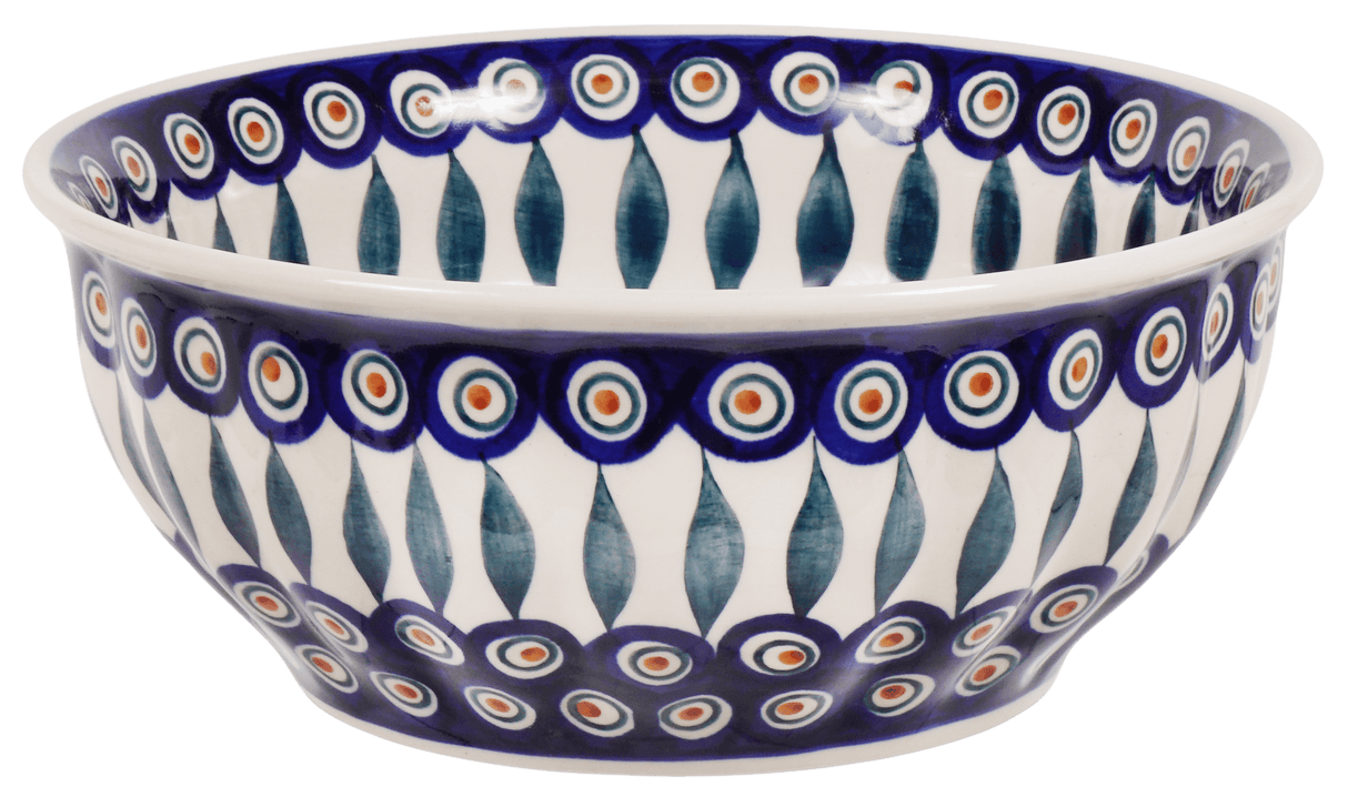 Bowl, Round, 9" Bowl in "Peacock" by Manufaktura | M086T-54