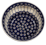 Bowl, Round, 9" Bowl in "Peacock in Line" by Manufaktura | M086T-54A