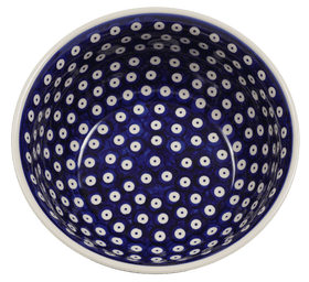 Polish Pottery 9" Bowl (Dot to Dot) | M086T-70A Additional Image at PolishPotteryOutlet.com
