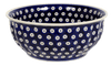 Polish Pottery 9" Bowl (Dot to Dot) | M086T-70A at PolishPotteryOutlet.com