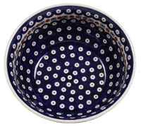 A picture of a Polish Pottery 9" Bowl (Mosquito) | M086T-70 as shown at PolishPotteryOutlet.com/products/9-bowls-mosquito