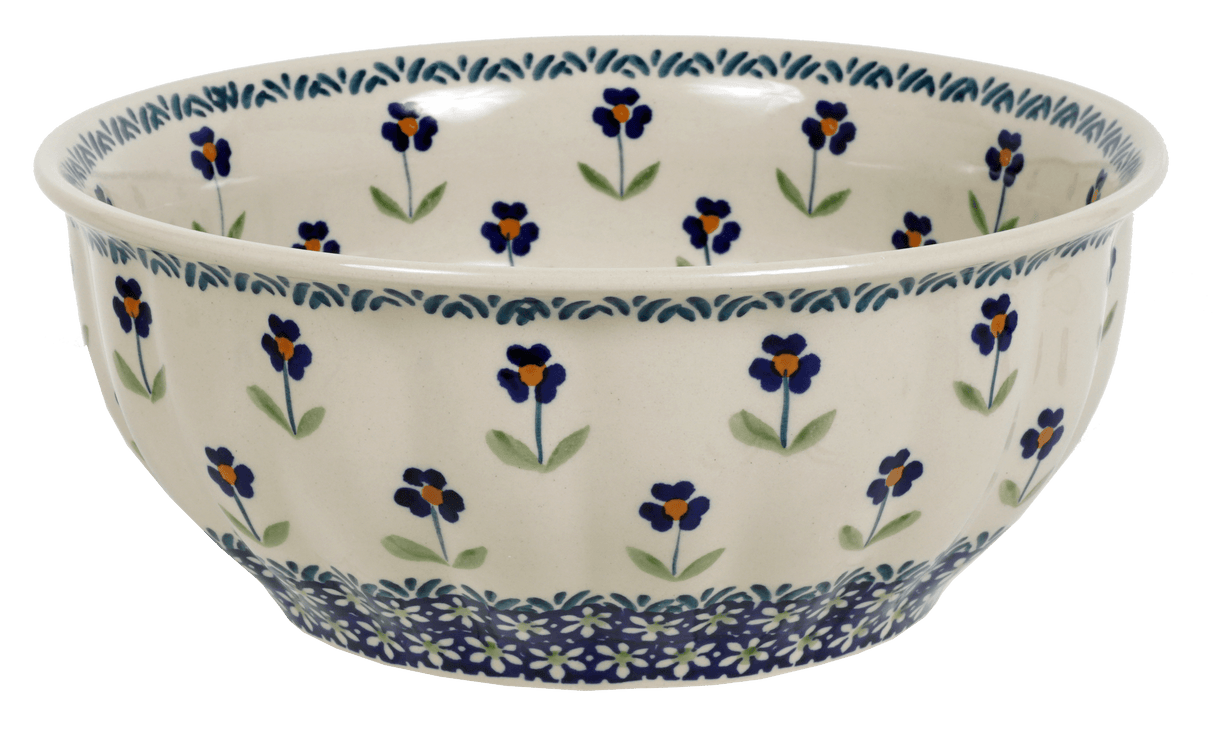 Bowl, Round, 9" Bowl in "Forget Me Not" by Manufaktura | M086T-ASS