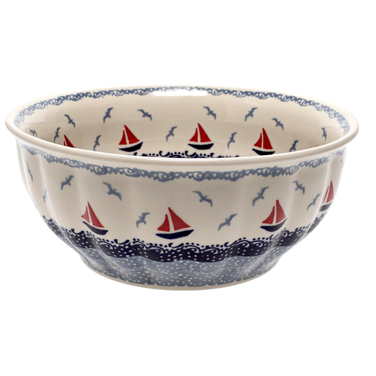 Bowl, Round, 9" Bowl in "Smooth Seas" by Manufaktura | M086T-DPML