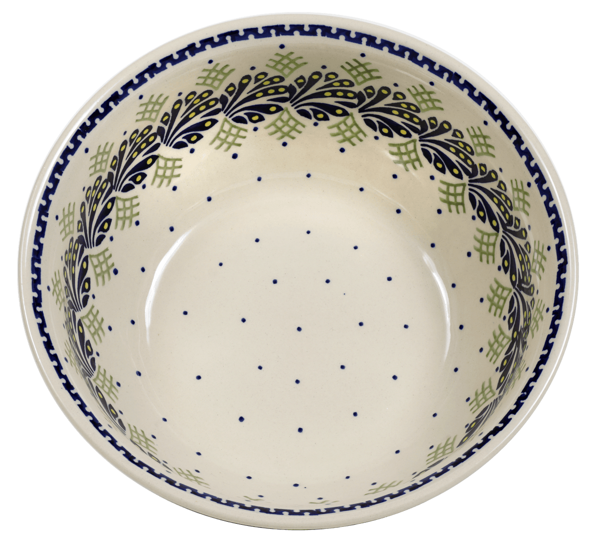 Bowl, Round, 9" Bowl in "Splash of Blue" by Manufaktura | M086T-DPPZ