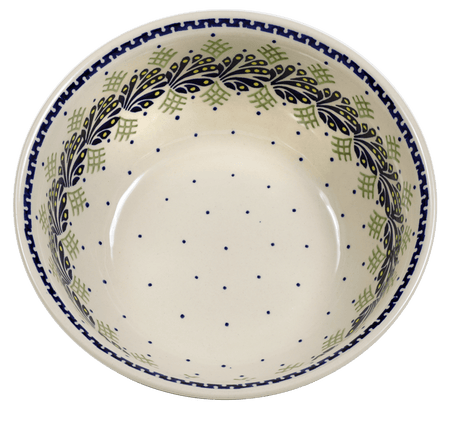 Bowl, Round, 9" Bowl in "Splash of Blue" by Manufaktura | M086T-DPPZ