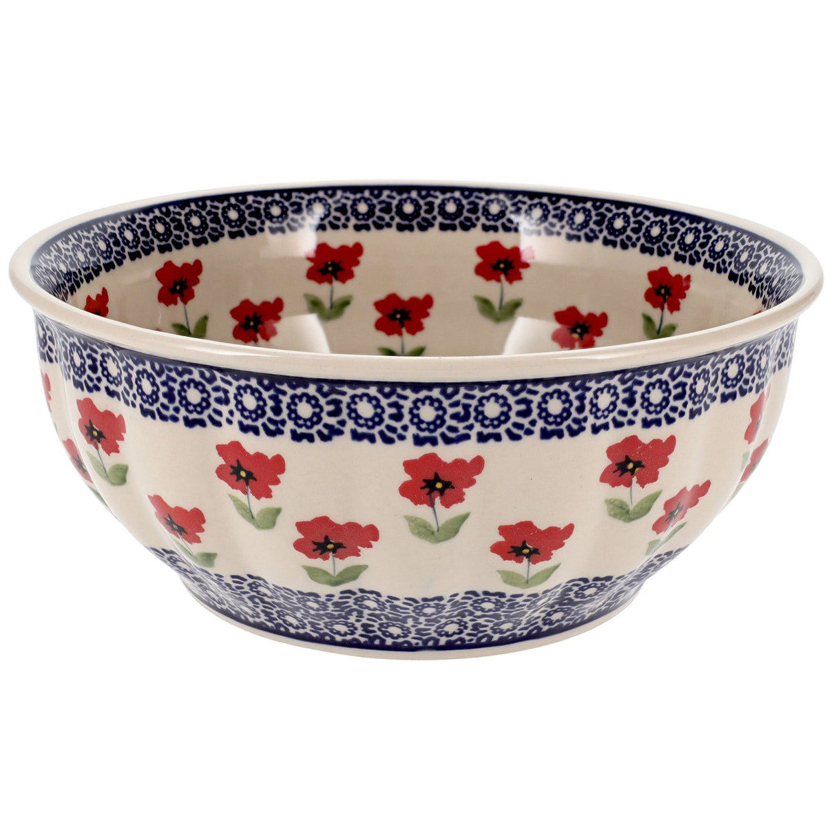 Bowl, Round, 9" Bowl in "Poppy Garden" by Manufaktura | M086T-EJ01