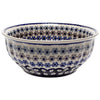 Polish Pottery 9" Bowl (Floral Chain) | M086T-EO37 at PolishPotteryOutlet.com