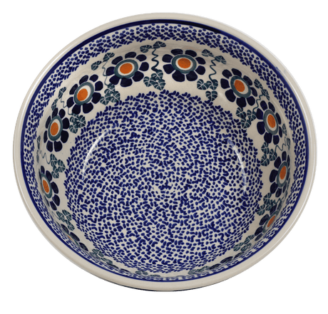 Bowl, Round, 9" Bowl in "Simple Symmetry" by Manufaktura | M086T-GCR