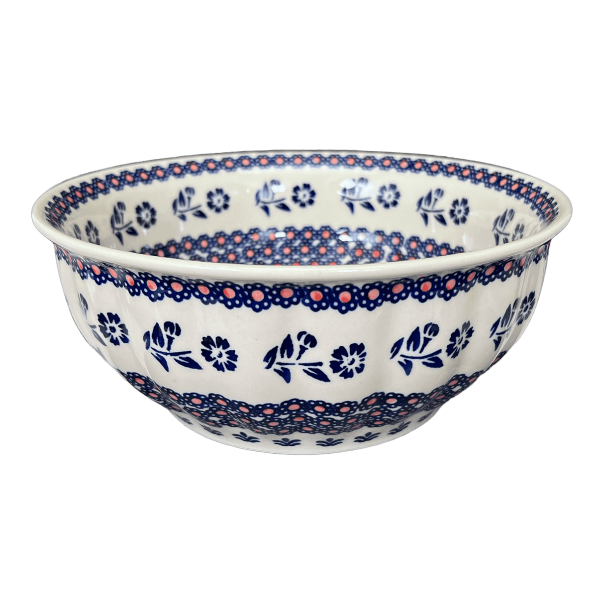 Bowl, Round, 9" Bowl in "Swedish Flower" by Manufaktura | M086T-KLK